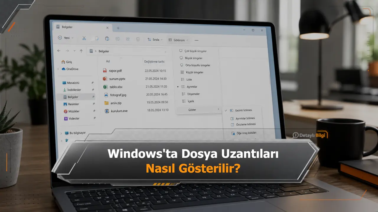 Windows'ta Dosya Uzantıları Nasıl Gösterilir? Windows'ta Dosya Uzantıları Nasıl Gösterilir?