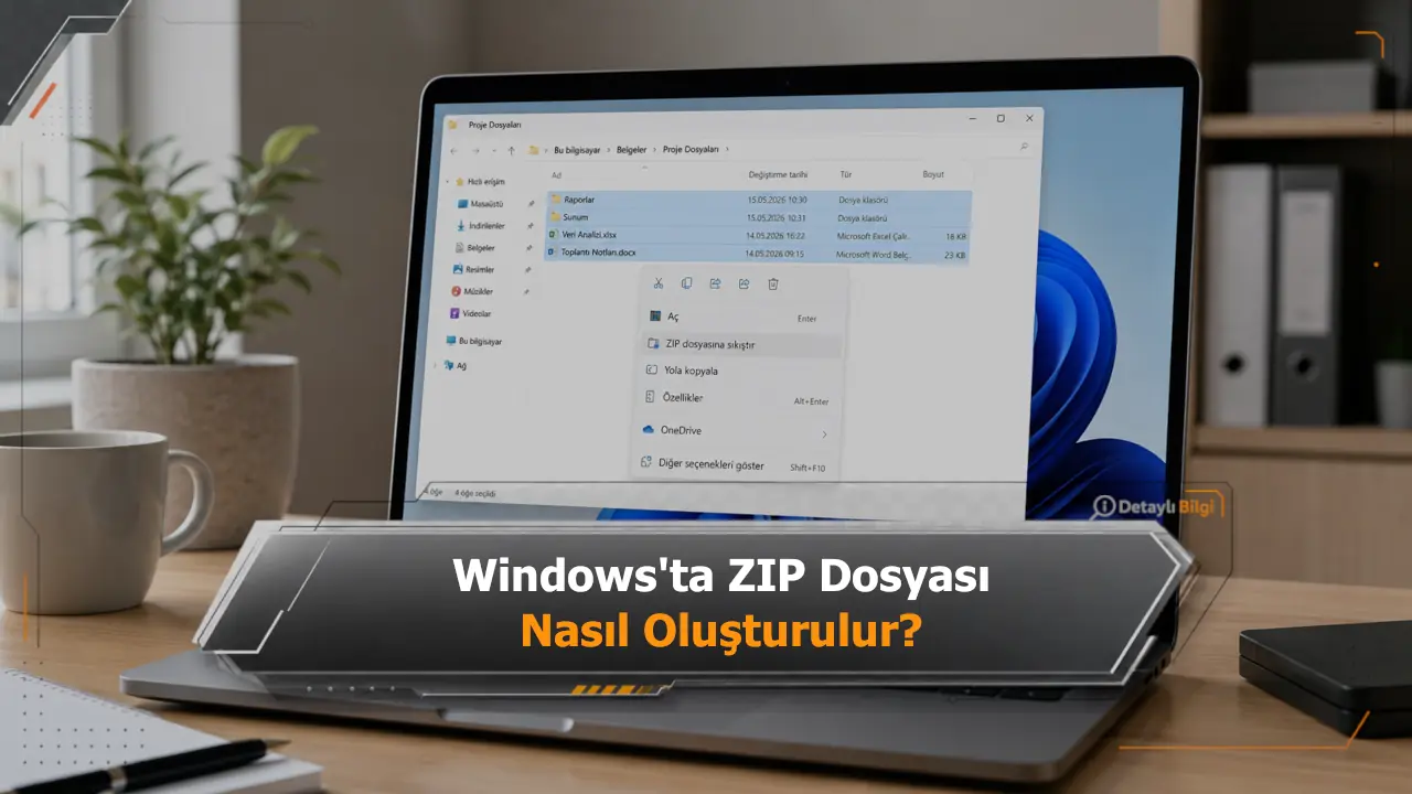 Windows'ta ZIP Dosyası Nasıl Oluşturulur? Windows'ta ZIP Dosyası Nasıl Oluşturulur?